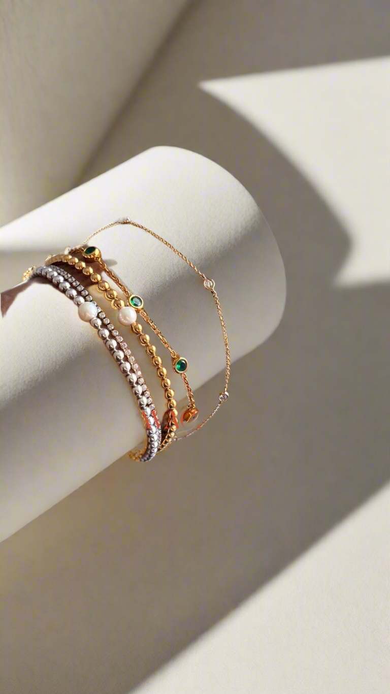 Golden Whisper Diamond Bracelet