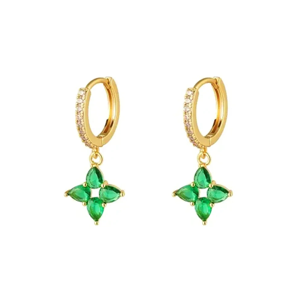 Skyler Dangle Hoop | Gold
