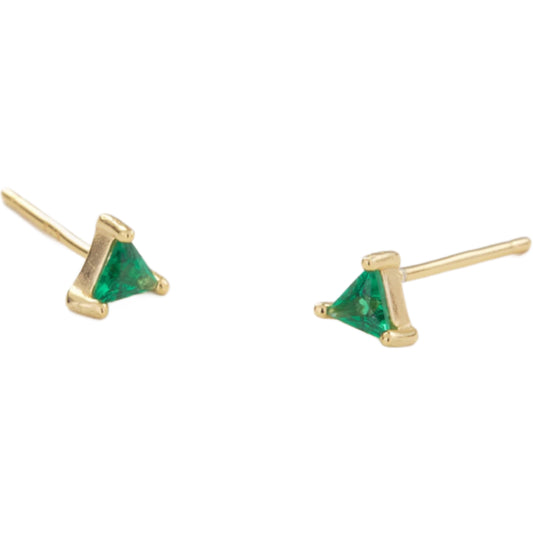 Emerald Triangle Studs
